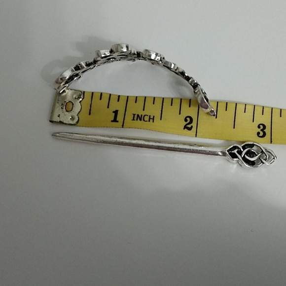 New Celtic Silver-tone Hairpin Stickpin Barrett - Picture 8 of 8